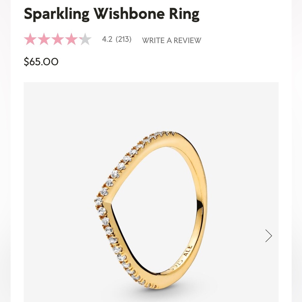 Pandora ring wishbone